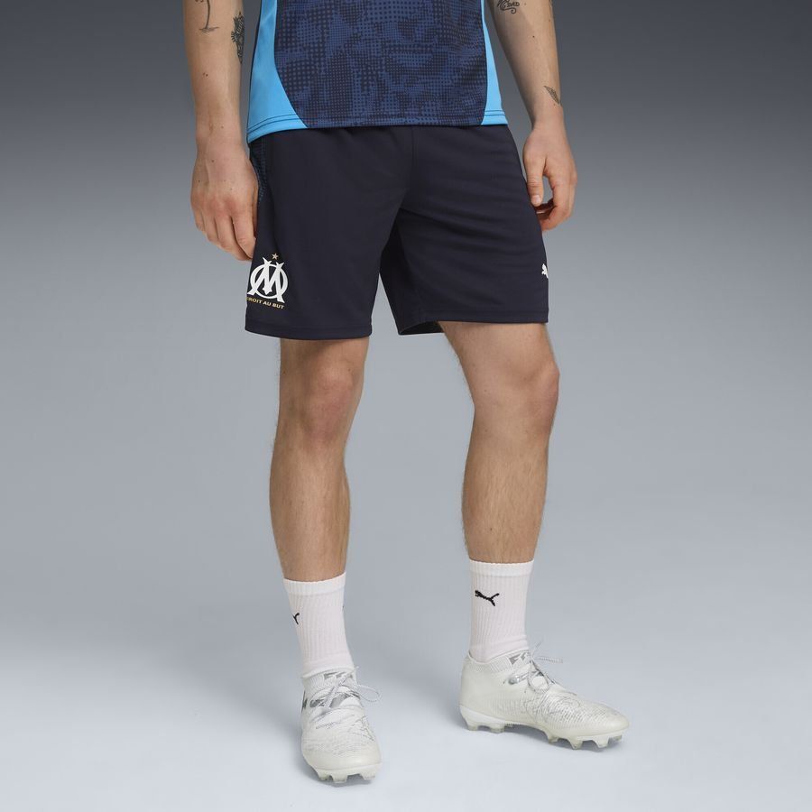 Marseille Training Shorts - New Navy/PUMA White - Men's-SoccerKits Hub | Buy Soccer Jerseys Online